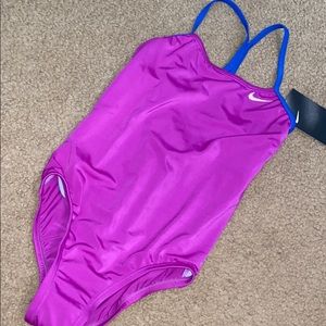 New Nike swimsuit bathing purple suit size S and M